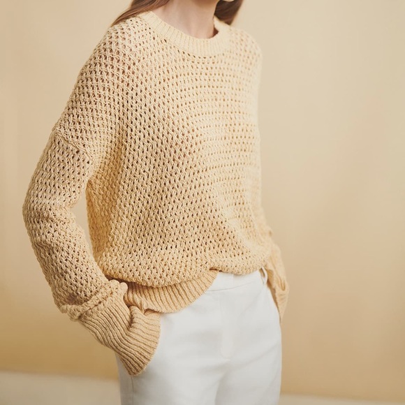 Theory Karenia Sughero Sweater open knit pullover - Picture 1 of 10